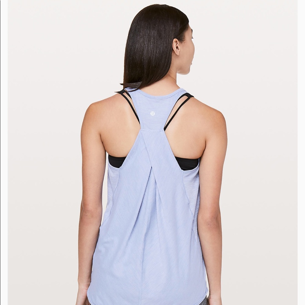 Lululemon Essential tank, light blue